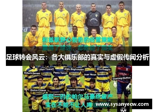 足球转会风云：各大俱乐部的真实与虚假传闻分析